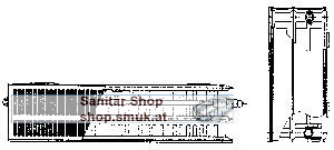 Vono Plan-T6-Ventil-Heizk�rper (VN33PM6.18U)