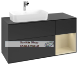 V&B 1200x603x501mm m Bel FK/RE/AP: PD/HJ/2 VB Waschbeckenunterschrank Finion F28 1200x603x501mm m Bel FK/RE/AP: PD/HJ/2 (F282HJPD)